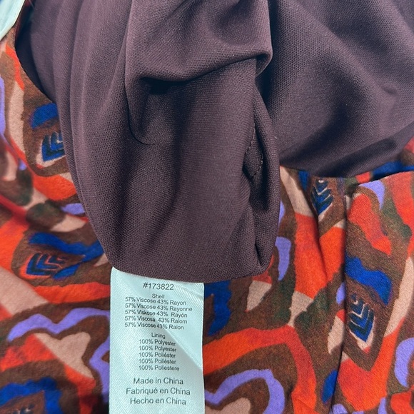 Anthropologie Dolan Left Coast Skirt Ruffle Mini Ruched Geometric Red New Small - Picture 7 of 11
